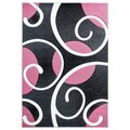 United Weavers Of America 7 ft. 10 in. x 10 ft. 6 in. Bristol Riley Pink Rectangle Area Rug 2050 10386 912